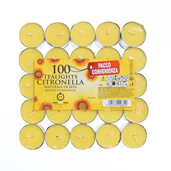 Citronella Tealight Pack of 100